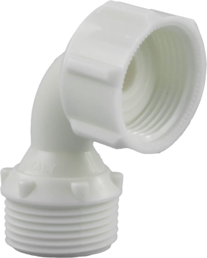 Haakse koppeling tbv Laundryware electronische waterstop, 3/4 binnen-