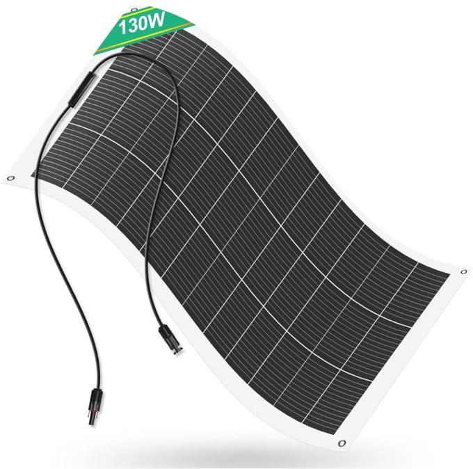 CRLYN® Zonnepanelen Compleet Pakket - Zonnepaneel - Plat Dak - (130W)
