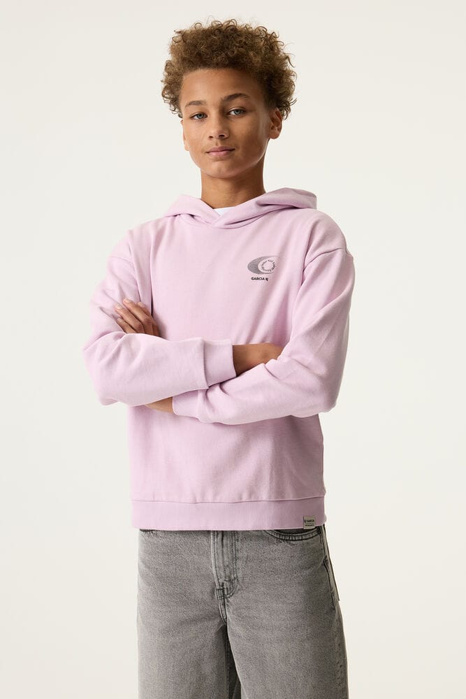 GARCIA Jongens Print Sweater Roze Lange mouw