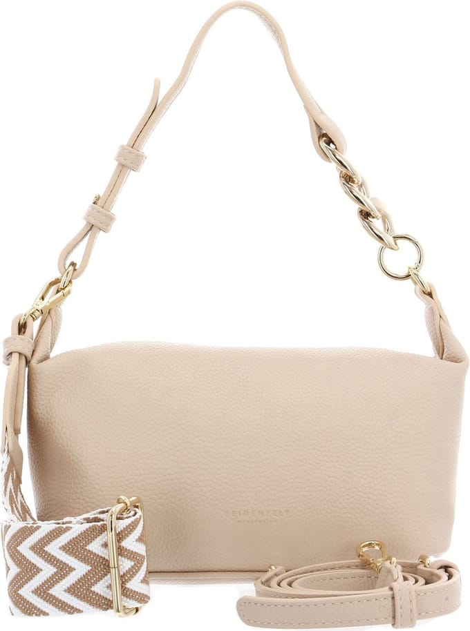 SEIDENFELT MANUFAKTUR Schoudertas Persby Small Shoulderbag Cream / Gold Crème