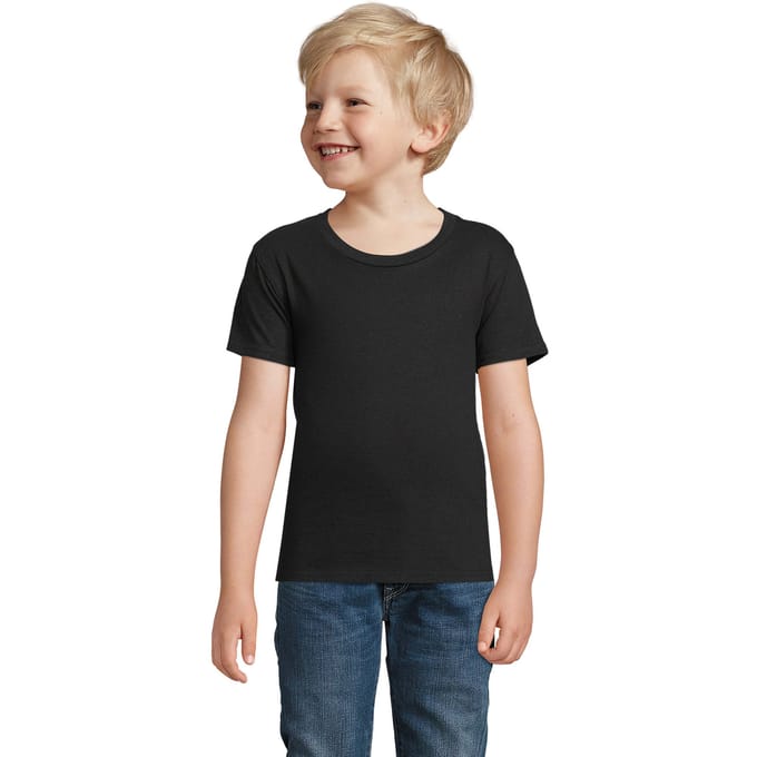 SOLS Kinderen/Kinderen Pionier T-Shirt (Diep zwart)