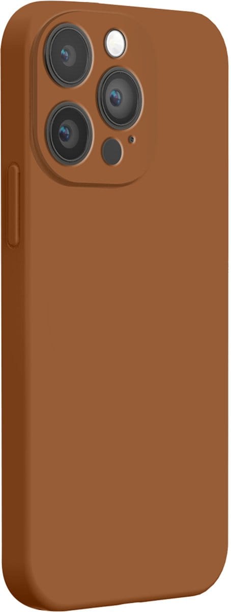 Bigben Connected, Hoesje geschikt voor iPhone 14 Pro Max - Siliconen Full Protect, Taupe