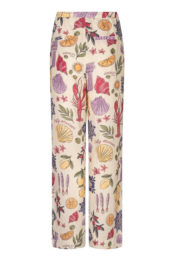 Lofty Manner Broek Trouser Luca Re38 Multi Element Print Dames Maat - XS