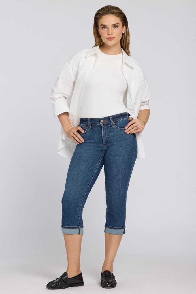 Marilyn Rechtdoor Crop Jeans In Cool Embrace® Denim