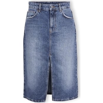 Midi-rokken Object Noos Harlow Midi Skirt - Medium Blue Denim