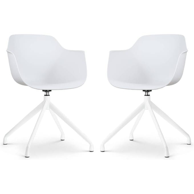 Set van 2 eetkamerstoelen Nola-Puk draaibaar | Nolon