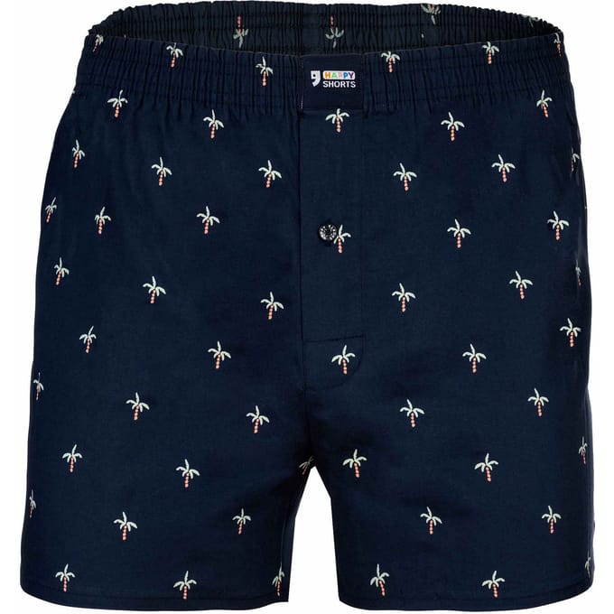 Happy Shorts Wijde Boxershort Heren Palm Print - Maat L