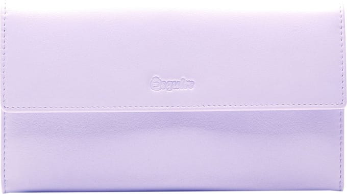Esquire Leren Portemonnee Viktoria Ladies Long Wallet Lilac Paars