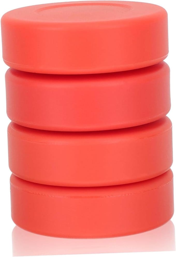 Hockey Pucks - Training Pucks - Ijshockey Training - Verstelbare Hardheid - 7x7cm - Rood