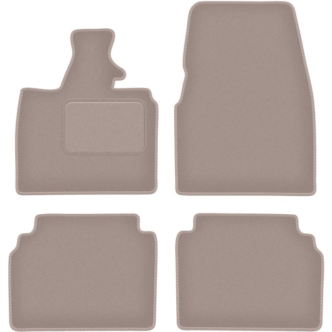 Beige velours matten voor: BMW I3 L01 hatchback (2013-)