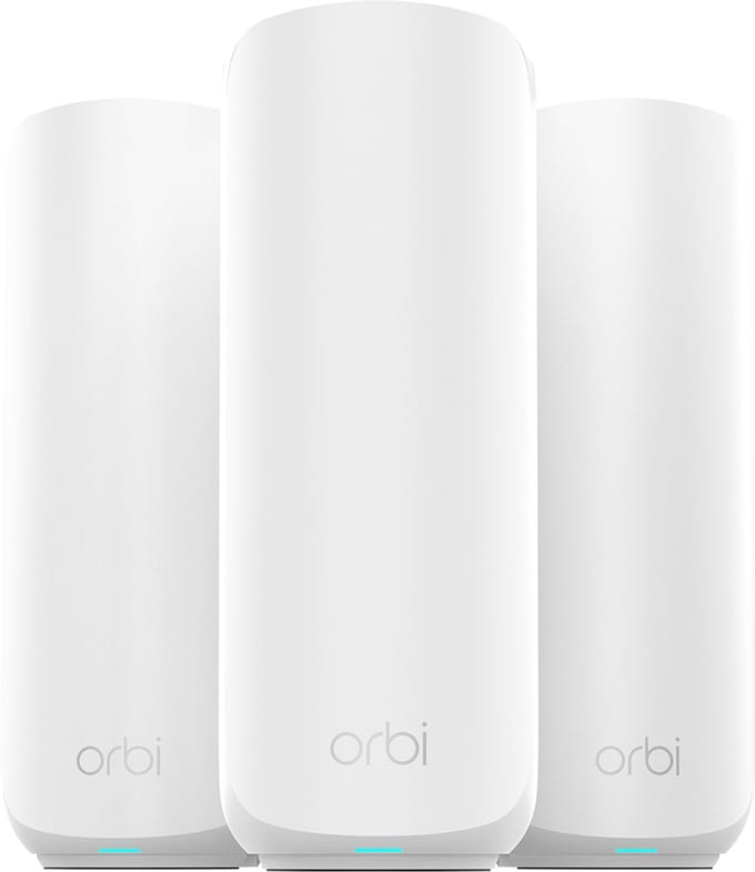NETGEAR Orbi RBE373 - Mesh WiFi - WiFi Versterker - WiFi 7 - 3600 Mbps - Dual-Band - 3-Pack