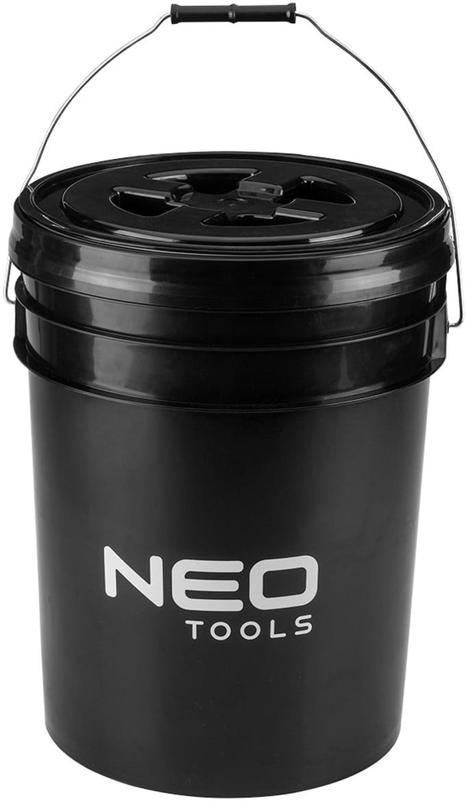 NEO Tools grit bucket - wasemmer 20L - met separator en sealer - PP - autowasemmer