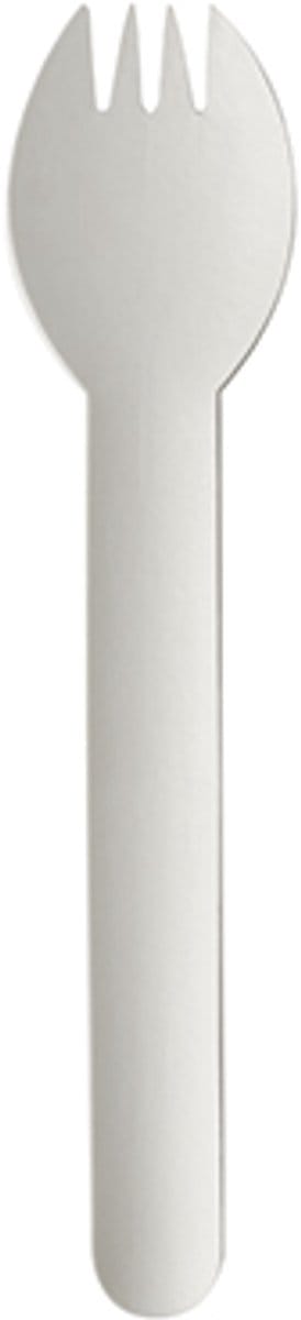 100 Sporks, papier pure 15,1 cm wit