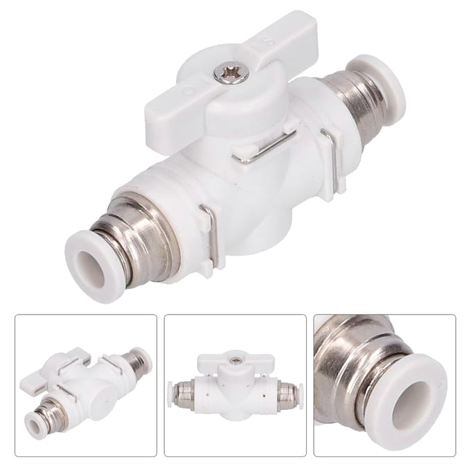 Doorstroomregelventiel Fitting Pneumatische Connector Luchtleiding Plug-in Snelkoppeling Unie Adapter 6mm
