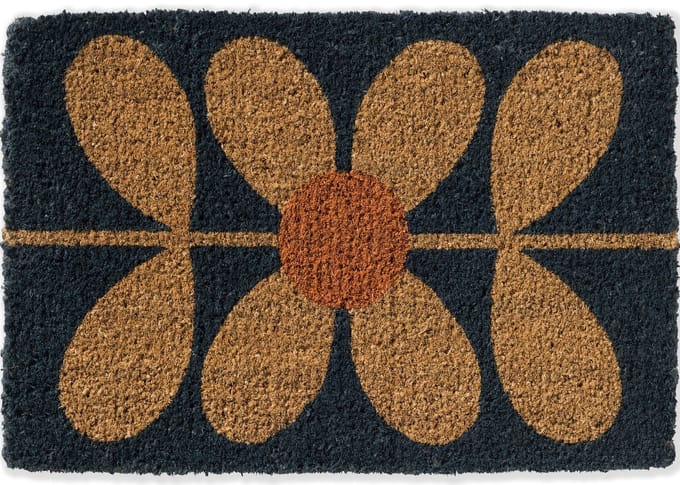 Orla Kiely Doormat Sixties Stem Navy 564008 - 40 x 60 cm