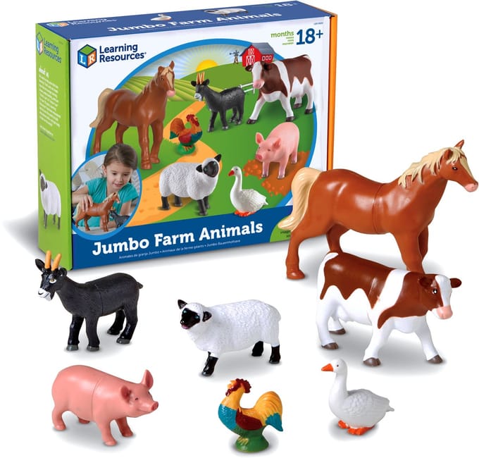 Learning Resources Jumbo Boerderijdieren - Speelfiguren - vanaf 18 maanden