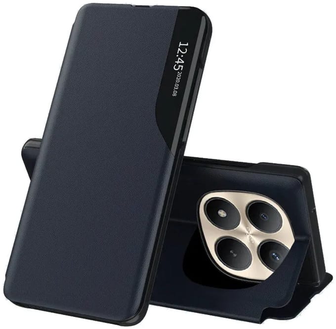 Hoesje geschikt voor Xiaomi Redmi Note 15 Pro Plus / Xiaomi Poco M8 Pro - Techsuit eFold Book Case - Donkerblauw