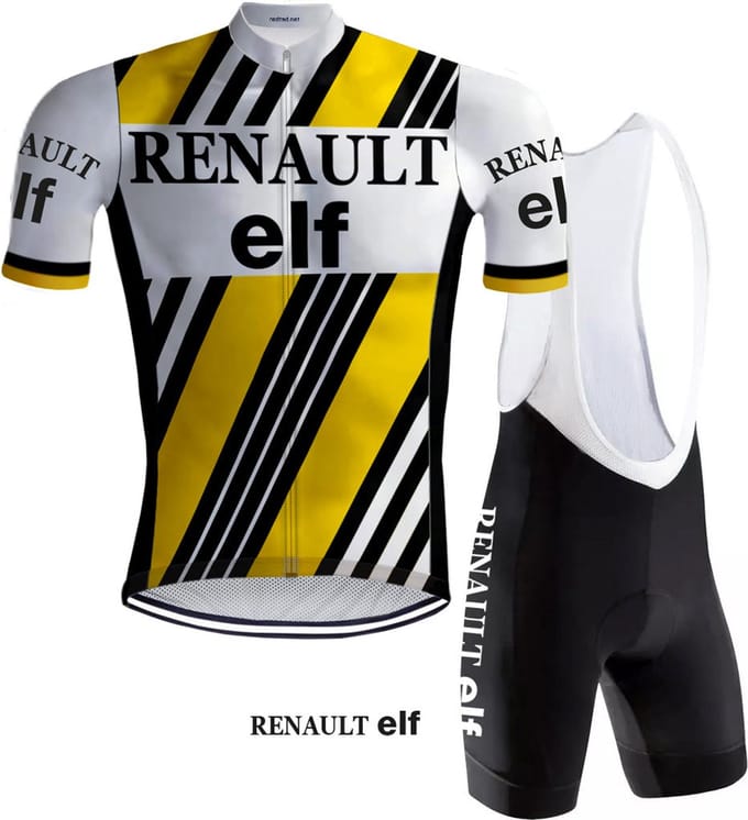 Retro Wielertenue Renault Elf - REDTED - S
