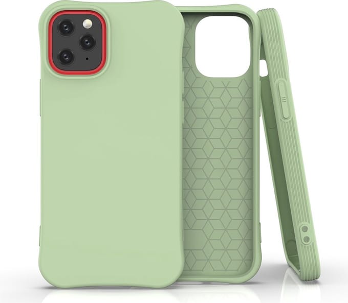 Peachy Soft case TPU hoesje geschikt voor iPhone 12 mini - groen