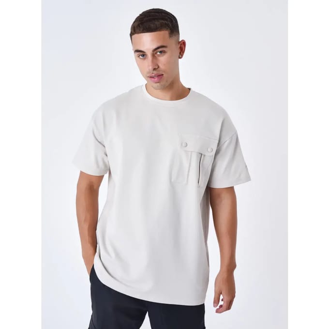 T-shirt met contrasterende zakken Project X Paris