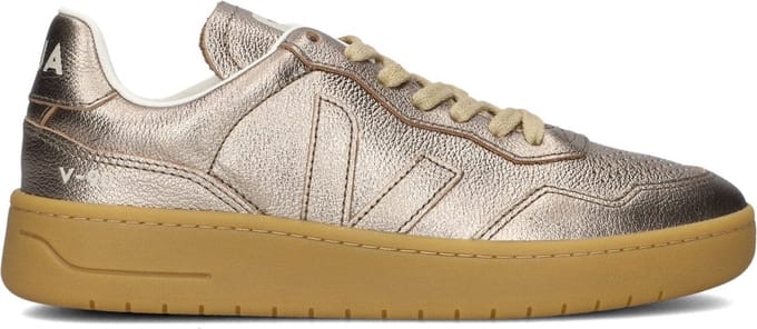 Veja V-90 Sneakers - Leer - Dames - Bronskleurig - Maat 37