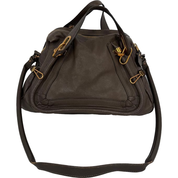 Chloé Paraty Medium tas in grijs leer
