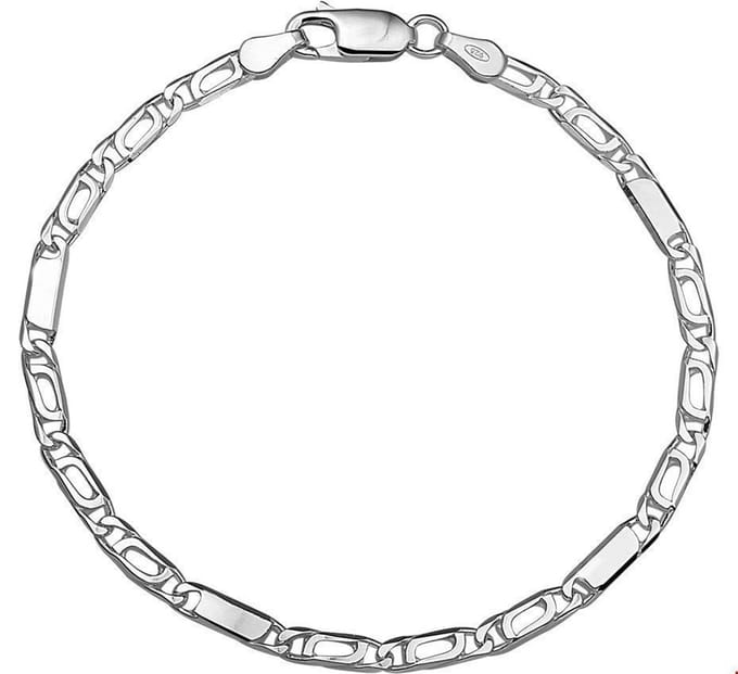 Zilveren Armband valkenoog 2 1002256 18 cm