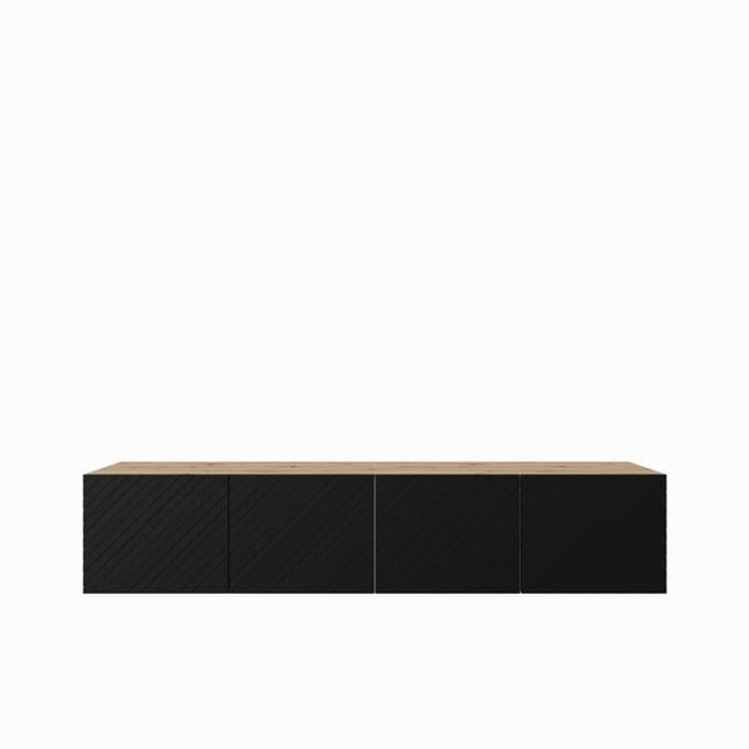 TV-kast Nicole 200 (2x100) cm (artisan + zwart)