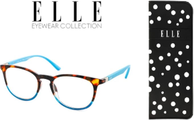 Leesbril Elle EL15936-Havanna Blauw-+1.00