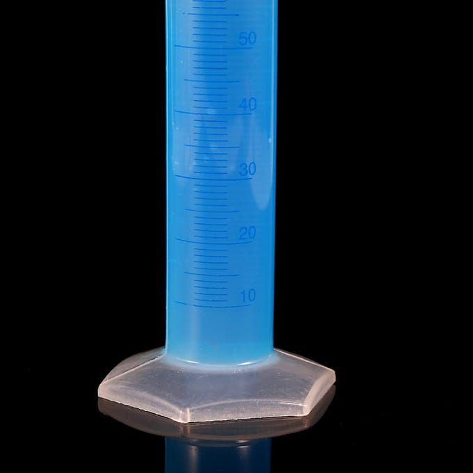 Éprouvettes graduées en verre de 100 ml, en plastique, résistantes à la corrosion gray