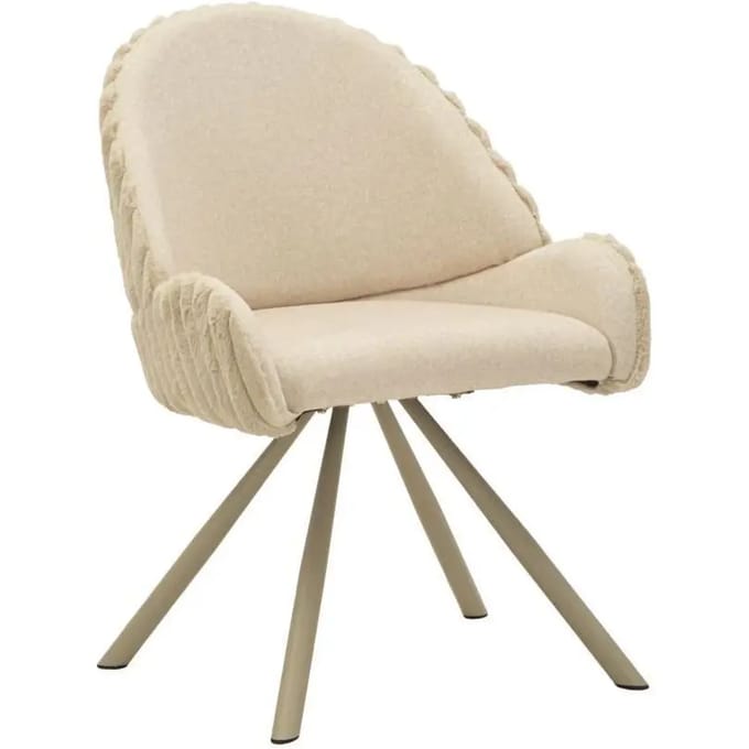 Stoel Sedia Stoccolma -a-crema Set 2 Pz 58×53×85 cm