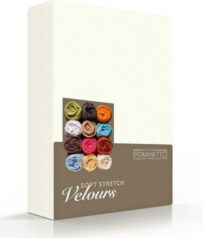 Luxe Hoeslaken Velours - Ivoor