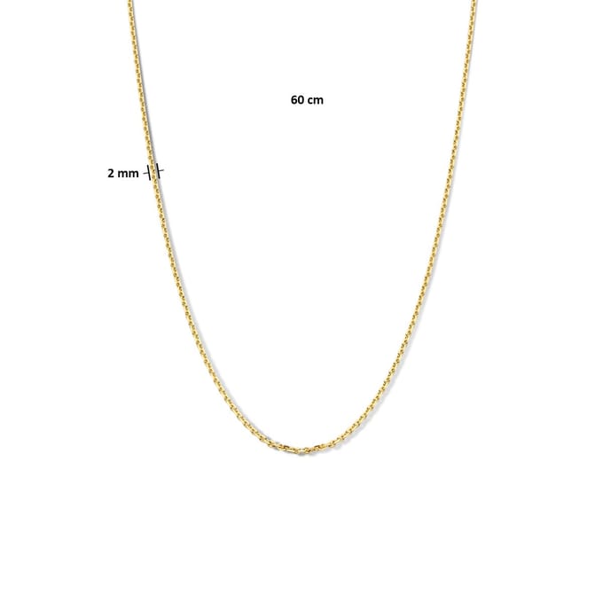 Collier Anker Gediamanteerd 2,0 Mm