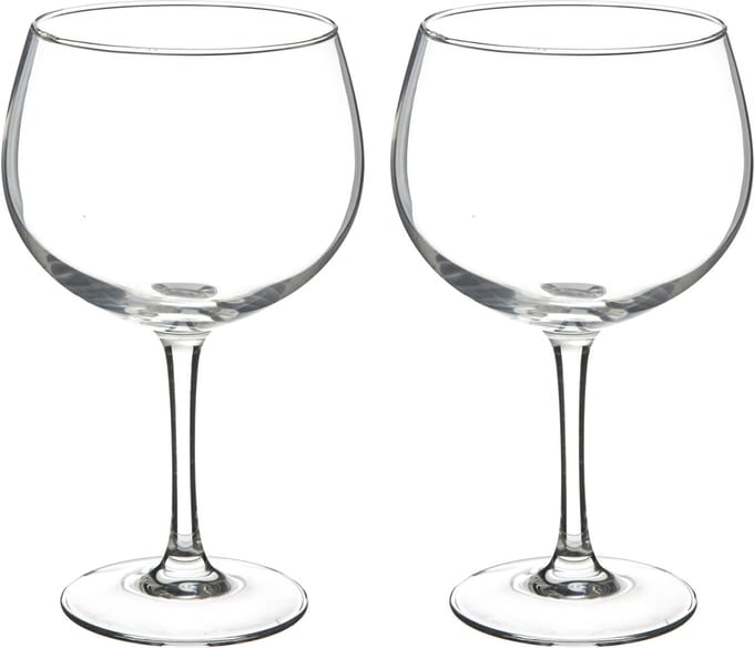 Secret de Gourmet Gin Tonic glazen - 8x stuks - 700 ml - transparant - 12 x 20 cm