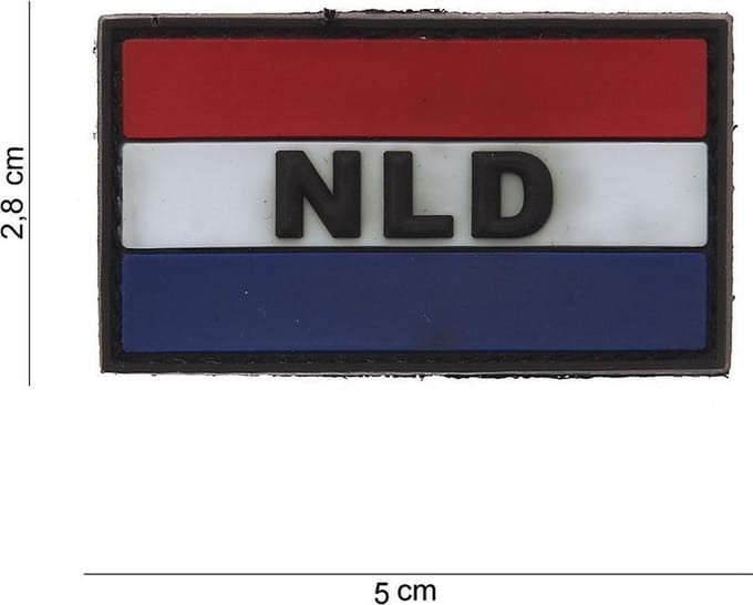 101 Inc Embleem 3D Pvc Nld Rood Wit Blauw Klein 12022