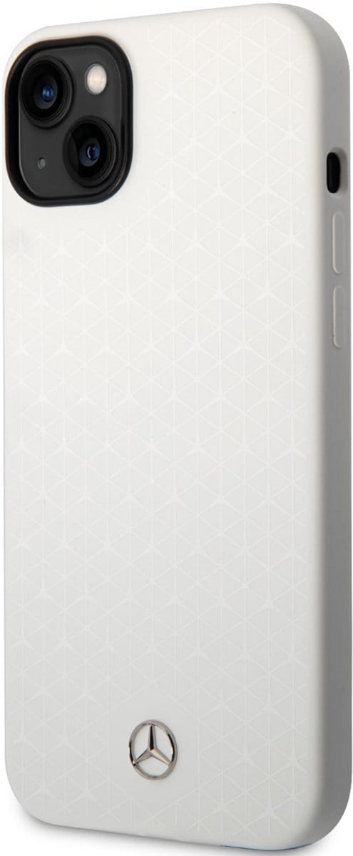 Mercedes-Benz Back cover - iPhone 14 Plus & 15 Plus - White - Schokbestendig - Goede grip