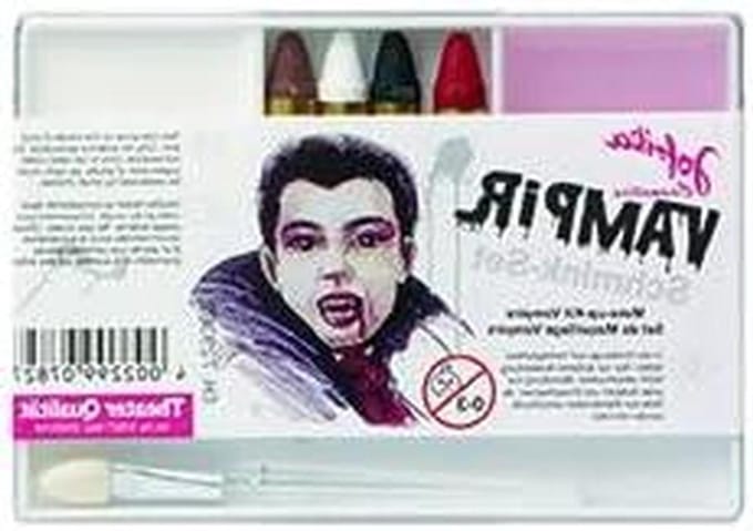 Schminkset Vampier - Make-up set - Carnaval Kostuum - 100% Polyester - Vanaf 3 jaar - Meerdere kleuren