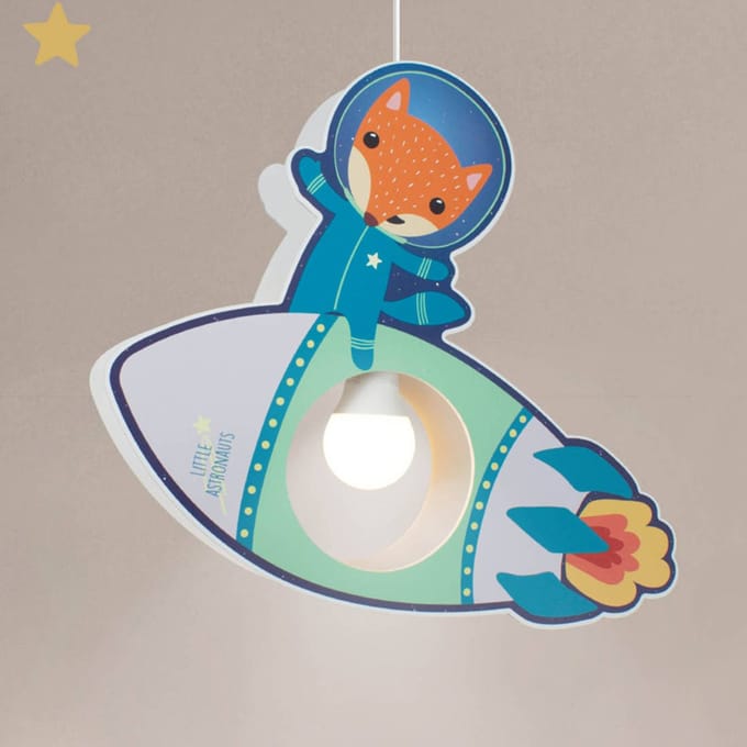 Elobra Little Astronauts raket hanglamp