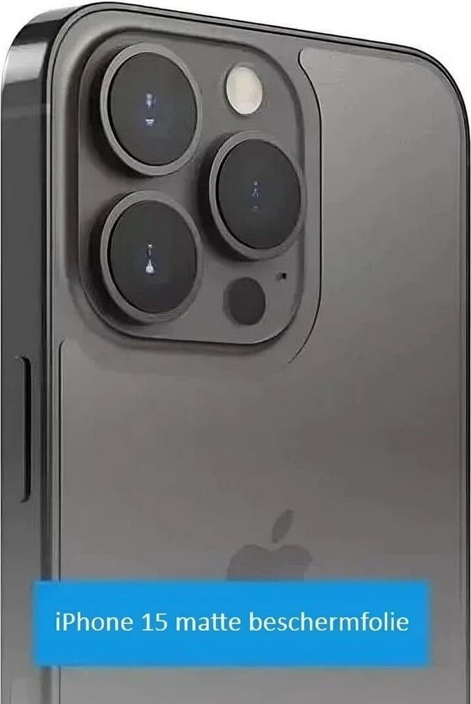 Matte Achterkant Beschermfolie voor iPhone 15