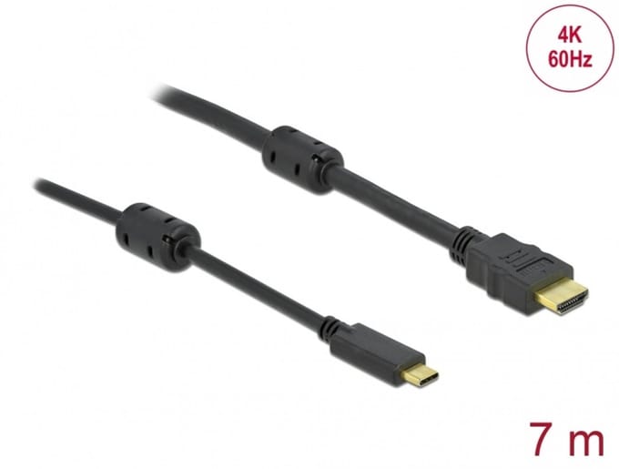 Delock Active USB Type-C™ to HDMI Cable (DP Alt Mode) 4K 60 Hz 7 m