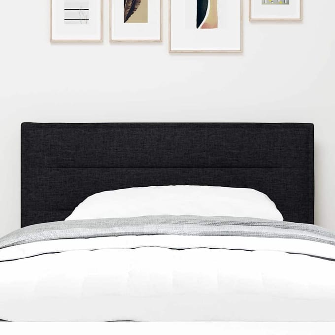vidaXL Hoofdbord Zwart 80 cm Stof