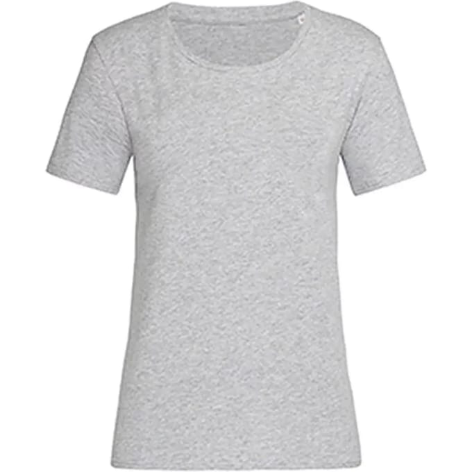 Stedman Claire Relaxed Crew Neck T-Shirt Women S9730 - Grey Heather - S