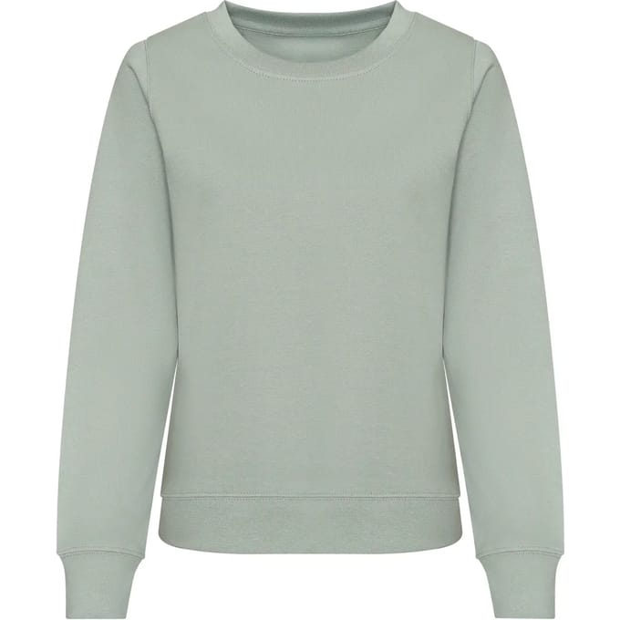 Just Hoods - AWDis Sweat Dames - Dusty Green maat M