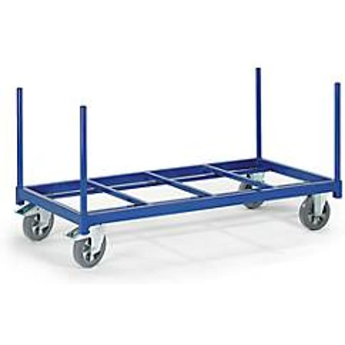 Paalwagen open, Laadvlak 1600 x 800 mm, draagvermogen 1200 kg