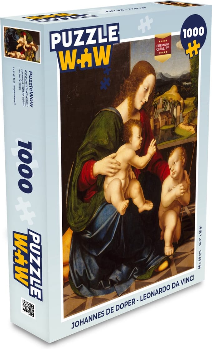 Puzzel Johannes de Doper - Leonardo da Vinci - Legpuzzel - Puzzel 1000 stukjes volwassenen