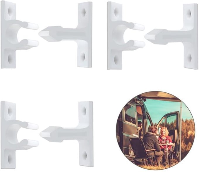 Allecto - Door Retainer Catch - Deurhouder Stopper - Plastic - Wit