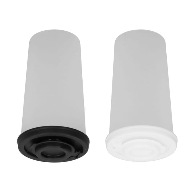 2 Stuks Grote Zout- en Peperstrooier Herbruikbare Kruidenstrooier voor Buiten Kamperen Picknick white