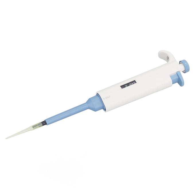 Handmatige Enkelkanaals Pipetteerautomaat met Digitaal Venster 5‑50ul Instelbaar Variabel Volume Micropipet voor Laboratoriumgebruik white