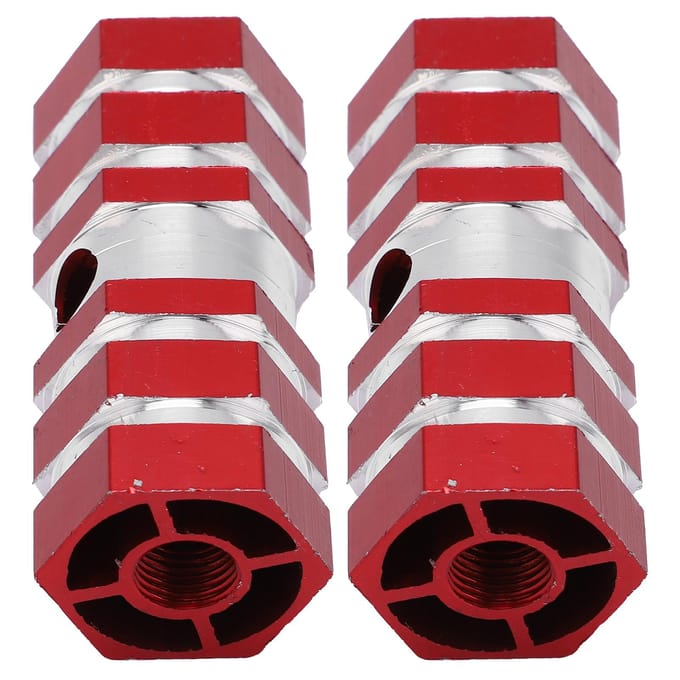 2 stuks Fietspegs Duurzaam Stevig Draagbaar Antislip Ontwerp Fietsaccessoires voor MountainbikenRood red
