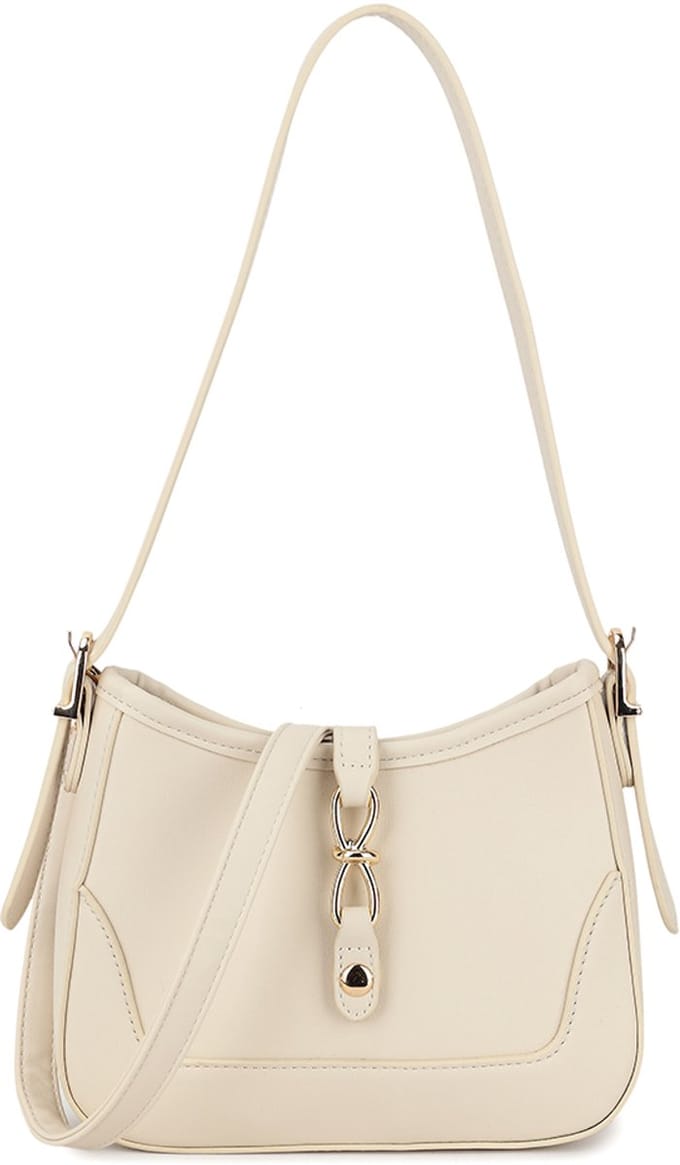 Giuliano kunstlederen schoudertas Calyra - Dames - Beige
